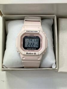 CASIO/Baby-G【カシオ/ベビーG】ソーラー電波腕時計 レディース ライトピンク　稼動品