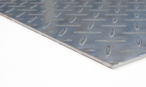 3.2mm厚　縞鋼板（溶融亜鉛メッキ）600×900（オーダーサイズお承り可能です！）鉄板切板　