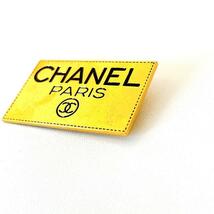 CHANEL シャネル ロゴ プレート ブローチ ヴィンテージ アクセサリー_画像2