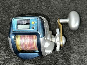 207●〇 SHIMANO SC小船 3000 ソーラー電池 手巻き 船用リール / シマノ 右巻き 〇●