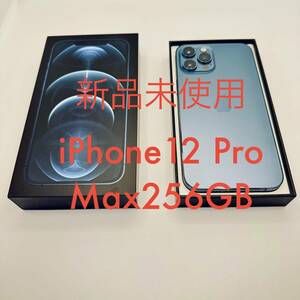 新品Apple iPhone12ProMax256gbパシフィックブルーアップルアイフォンSIMドコモdocomo未使用131415製造番号356722112480651