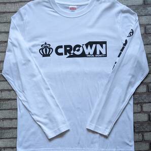 【MADSPEED】趣味Ｔシャツ 王冠 クラウン crown クラウンクロスオーバー クラウンスポーツ ver 長袖 ホワイト XLサイズ