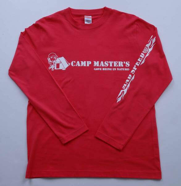 【MADSPEED】趣味Tシャツ レッド キャンプ ソロキャンプ ゆるキャンプ グランピング キャンプコーデ キャンプギア アウトドア XLサイズ