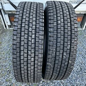 【中古2本】ダンロップ SP001 275/80R22.5 151/148J 21年製造 約9分山 中古スタッドレスタイヤの画像1