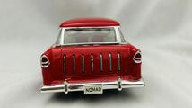 SK SS　8702　1955　CHEVROLET BEL AIR NOMAD USED UNDER LICENSE ミニカー _画像4