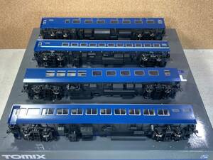 未使用品 TOMIX １０系客車 ”夜行急行列車” 青15号塗装 ４両セット (オシ17・オハネフ12・スロ62・オロネ10）(HO-099)