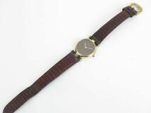 カルティエ Cartier　レディース腕時計　クオーツ　マストヴァンドーム　SV925　ボルドー文字盤　お洒落な　ゴールドカラー　H09_画像2