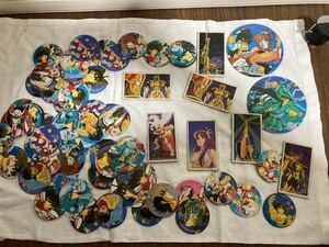 美品　当時物　聖闘士星矢　メンコ　面子　駄玩具　アニメ　車田正美　vintage retoro 昭和レトロ　セット