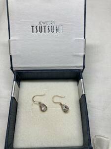 JEWELRY TSUTSUMI ジュエリーツツミ ピアス K10 石付き アクセサリー ゴールド 箱