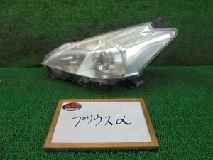 3FA3063 AB4)) トヨタ プリウスα ZVW40W 前期型 S 純正 ヘッドライト左　コイト47-41