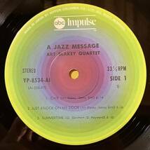 01H 美盤 帯付き アート・ブレイキー Art Blakey Quartet / ア・ジャズ・メッセージ A Jazz Message YP-8534-AI LP レコード アナログ盤_画像2