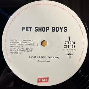 【SALE】1H 美盤 帯付き ペット・ショップ・ボーイズ Pet Shop Boys / ウエスト・エンド・ガールズ West End Girls S14-133 LP レコードの画像2