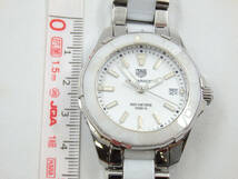 G49105 TAG HEUER AQUARACER WAY131B タグホイヤー アクアレーサー メンズ 腕時計 ※長針不良・ジャンク_画像5