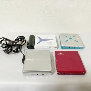 SONY SHARP MD ポータブル ウォークマン WALKMAN 計4台 ジャンク品