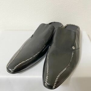 CESARE PACIOTTI ITALY イタリア製 革靴 本革サンダル ブラック サイズ42（日本29cm） 中古品