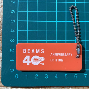 BEAMS 40周年 タグ キーホルダー 40TH 1976-2016年 ANNIVERSARY EDITION