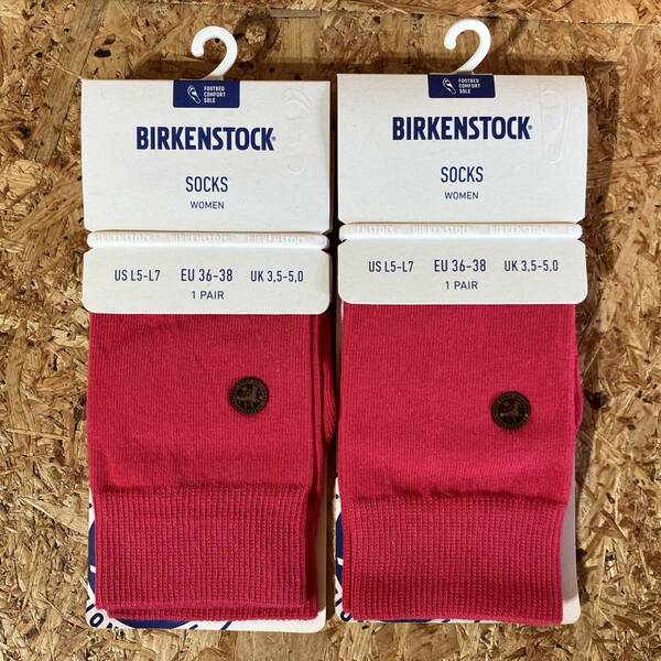 BIRKENSTOCK ビルケンシュトック WOMEN SOCKS 靴下 ソックス 2足組 2P COTTON SOLE