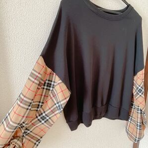 GORGE コージ　トレーナー　チェック　ダッフィー　オシャレ　