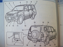 ★5747★三菱　パジェロ　取扱説明書　MR454632-B　H11年10月発行(1999年）★_画像3