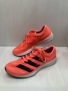 お買い得！adidas ランニングシューズ　adizero RC2 EG1188 　蛍光オレンジ/ブラック　26.5cm 軽くて走りやすい！スピードタイプ