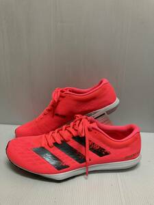 ●お買い得！adidas ランニングシューズ　adizero Bekoji 2 m　蛍光ピンクにシルバーライン　26.5㎝　軽量　スピードタイプで走りやすい