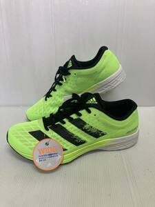 ●お買い得！adidas ランニングシューズ　adizero　RC　2　wide　FX4214　蛍光グリーン/ブラック　26.0㎝　マラソンや軽い運動に最適！