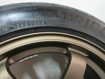 【送料無料・税込み】美品です RAYS VOLK RACING TE37 SONIC 15in7J+35 4穴PCD100 BS ポテンザRE004 195/55R15 国産コンパクトスポーツ系_画像7