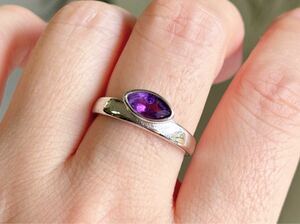 天然石 アメジスト（紫水晶）のリング(指輪)（番号A3306）