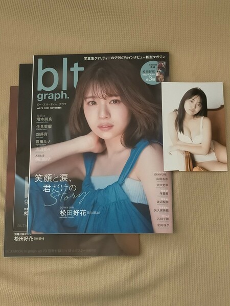 blt graph. vol.73 松田好花 セブンネット限定 豊田ルナポストカード有り