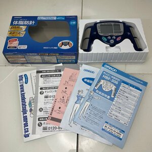 *M* OMRON オムロン 体脂肪計 HBF-306-A 中古品 説明書付き 健康 ダイエット *M-230501