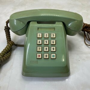 ♭M♭ NTT push type telephone machine secondhand goods present condition goods Showa Retro antique ♭J-240156