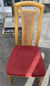 # OG # 椅子 karimoku カリモク 木製 ２脚セット 幅480×500×座面400 赤 インテリア #O-220220