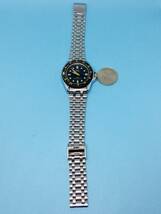 (C41)ブラックフェイス(*'▽')シチズンQQディト（電池交換済み）ダイバーズタイプメンズ腕時計USED（送料全国一律185円）素敵な時計です。_画像8
