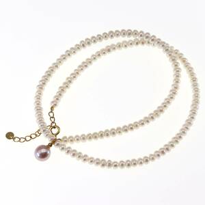 Mikimoto Perrita K18 Baby Pearl Pearl Freshwater Freshwater Pearl Type Ожерелье типа типа