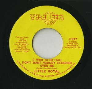 【7inch】試聴　LITTLE ROYAL 　　(TRI US 917) DON'T WANT NOBODY STANDING OVER ME / KEEP ON PUSHING