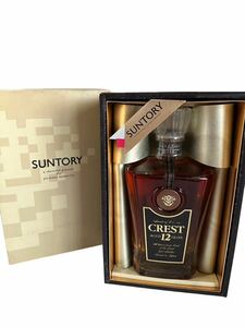 【1円スタート】【未開栓】CREST クレスト SUNTORY サントリー 古酒 WHISKY ウイスキー ウィスキー AGED 12YEARS 