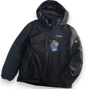 【XXL】新品 モンベル 2レイヤー 中綿 エコダウン ジャケット ブラック mont-bell 撥水 防風 UV保護 アウトドアウェア R106