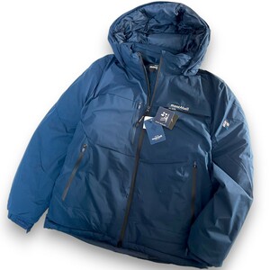 【XXL】新品 モンベル 2レイヤー 中綿 エコダウン ジャケット ネイビー mont-bell 撥水 防風 UV保護 アウトドアウェア R107