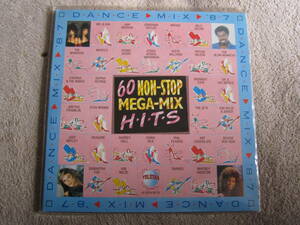 レコード　DANCE MIX '87 60 NON-STOP MEGA‐MIX HITS