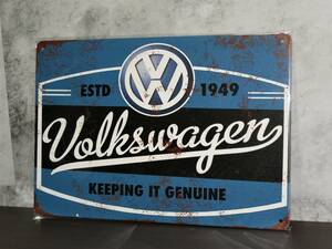 ブリキ看板　Volkswagen フォルクスワーゲン
