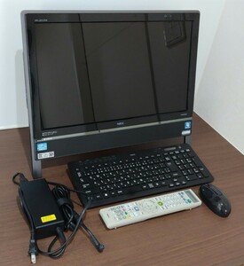 【良品】NEC VALUESTAR G バリュースター PC-GV235MFAN 20型ワイド ディスプレイ本体一体型 WIN7 CORE i5 初期化済み キーボード マウス