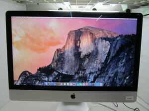 Apple iMac Late 2013 27インチ ModelNumber:A1419 Core i5 3.2GHz/メモリ8GB/HDD1TB/macOS Unarchived 10.10.5 管理番号I-268