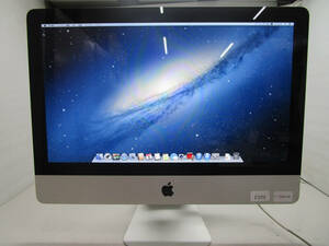 AppleiMac Mid 2011 ④ 21.5インチ ModelNumber:A1311 Core i5 2.5GHz/メモリ8GB/HDD500GB/MacOS X 10.8.5 管理番号I-272