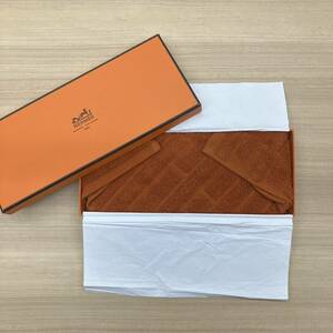 ●【売り切り】未使用 HERMES/エルメス ステアーズ ハンドタオル オレンジ/コットン100％/タグ付き/ハンカチ