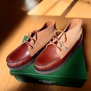 .! new goods rare Japan not yet arrival SEBAGO moccasin oil do leather × suede 27cm. person .TATANKA EVA WAXY SUEDE