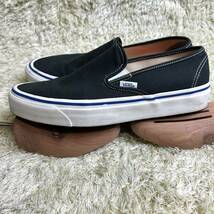 バンズ VANS Slip-On 48 Deck Dx スリッポン ローカットスニーカー 靴 黒 ブラック 26.5cm メンズ 1スタ スケート ソールばっちり_画像2