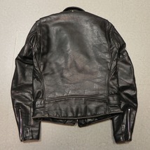 【中古 現状品】USA製 Schott ショット ダブルライダース ライダースジャケット バイカータグ 34 レザージャケット 618 古着 ★h_画像2