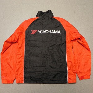 中古 古着 YOKOHAMA ヨコハマタイヤ スタッフ ジャケット ジャンパー F フリーサイズ 裏地付き メンズ 即決 ★a