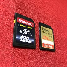 ☆1円〜Transcend Extreme SDカード 128GB 256GB 2枚まとめ 30,150MB/s 複数回使用済み【DR1】_画像6