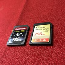 ☆1円〜Transcend Extreme SDカード 128GB 256GB 2枚まとめ 30,150MB/s 複数回使用済み【DR1】_画像5